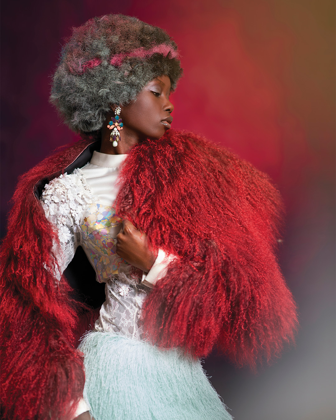Colour Block Textured Hair - Hairtium Education Team - Kroma Collection